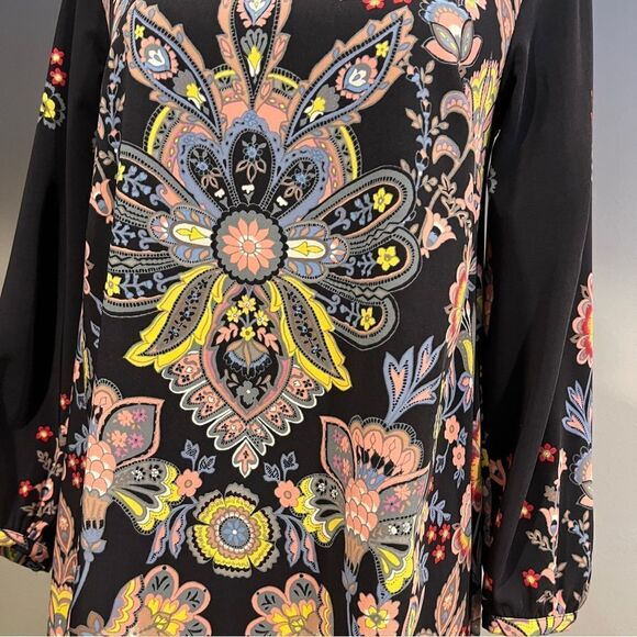 Loft Long sleeve Floral Dress size Extra Small - Picture 3 of 13